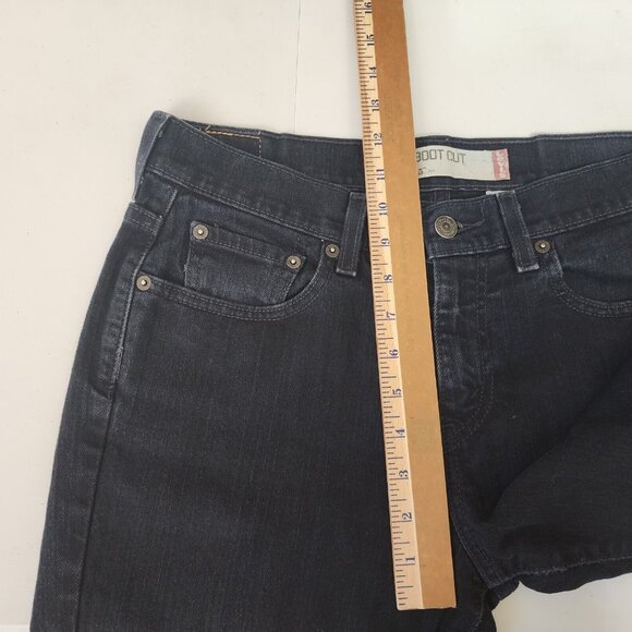 Levis 515 Jeans Womens Size 8M  W31 X L31 Blue Denim Mid Rise Boot Cut Dark Wash - Picture 9 of 10